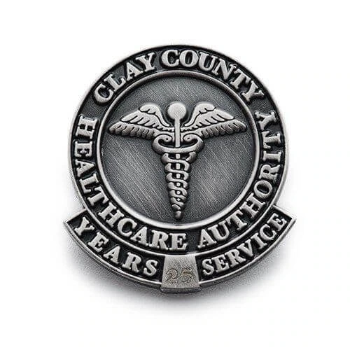 Clay county healthcare authority silver pin